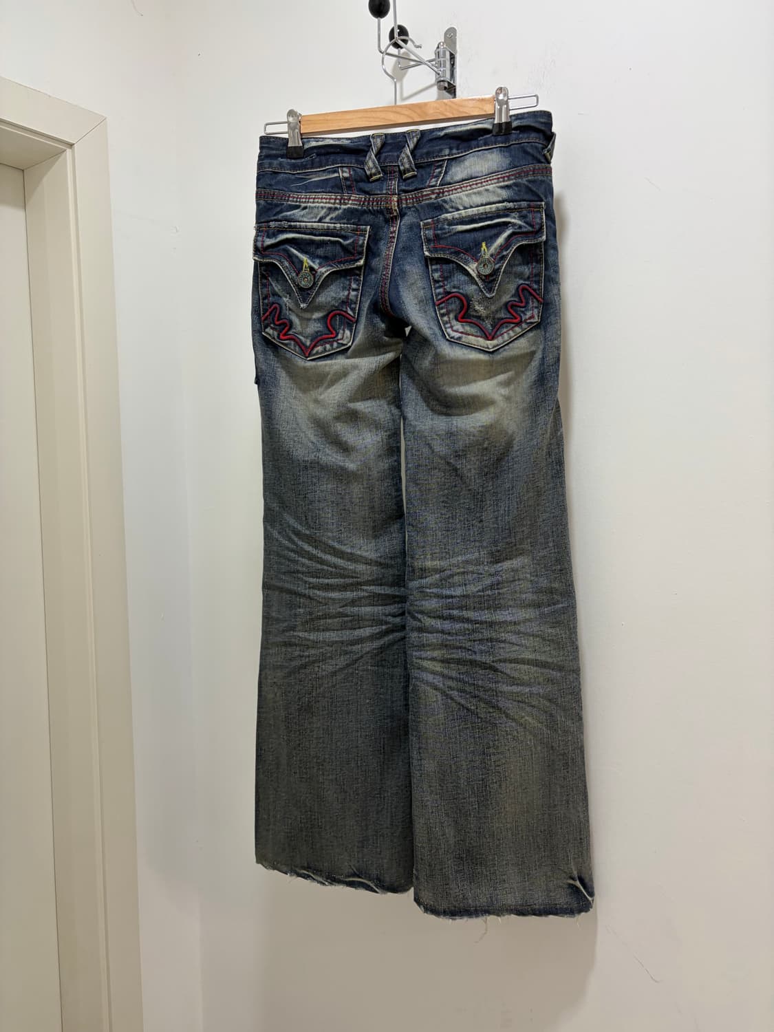 Anna Kerry Jeans 펑크 와이드 부츠컷 데님 팬츠 상품이미지9