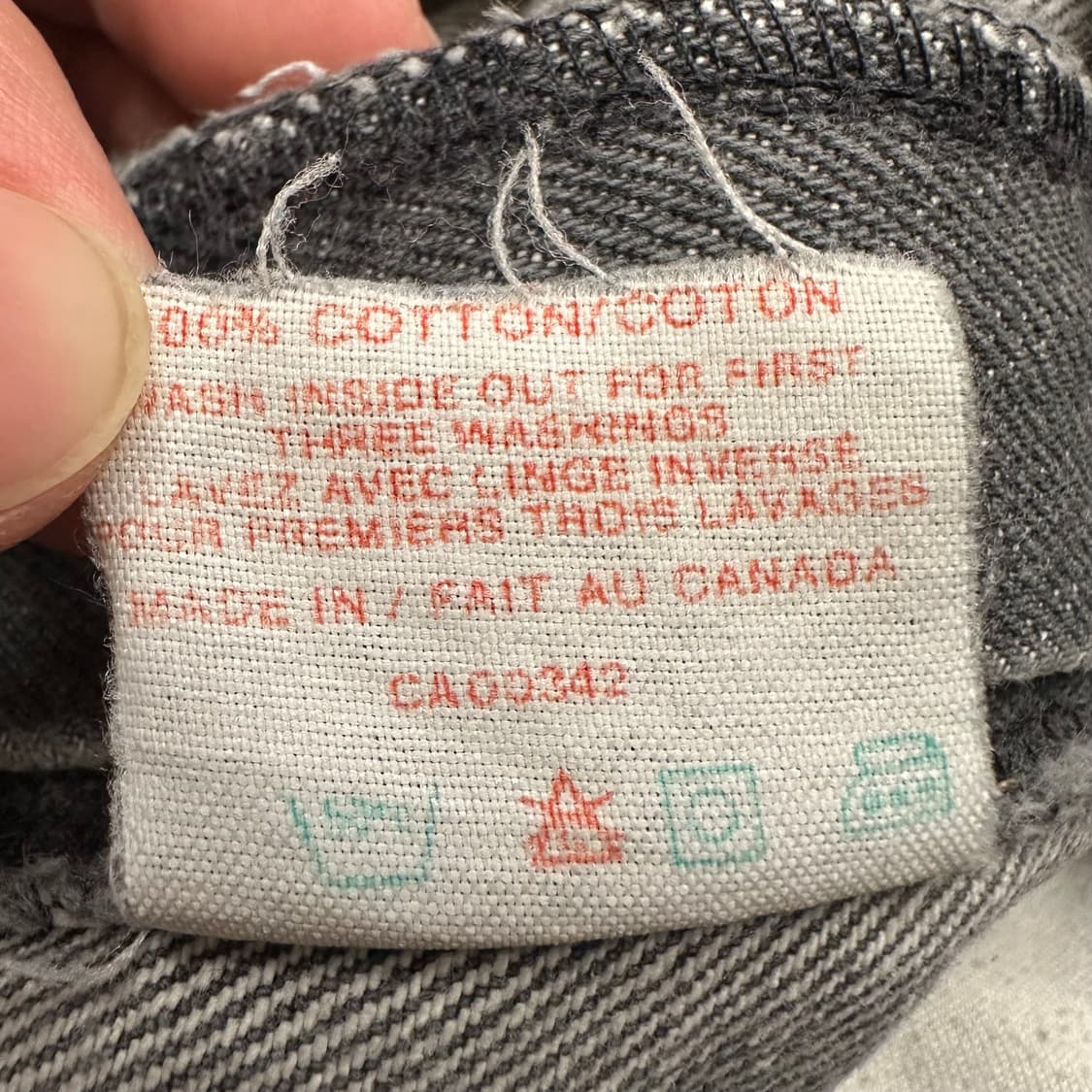 80’s 리바이스 619 오렌지탭(Made in 캐나다) 상품이미지9