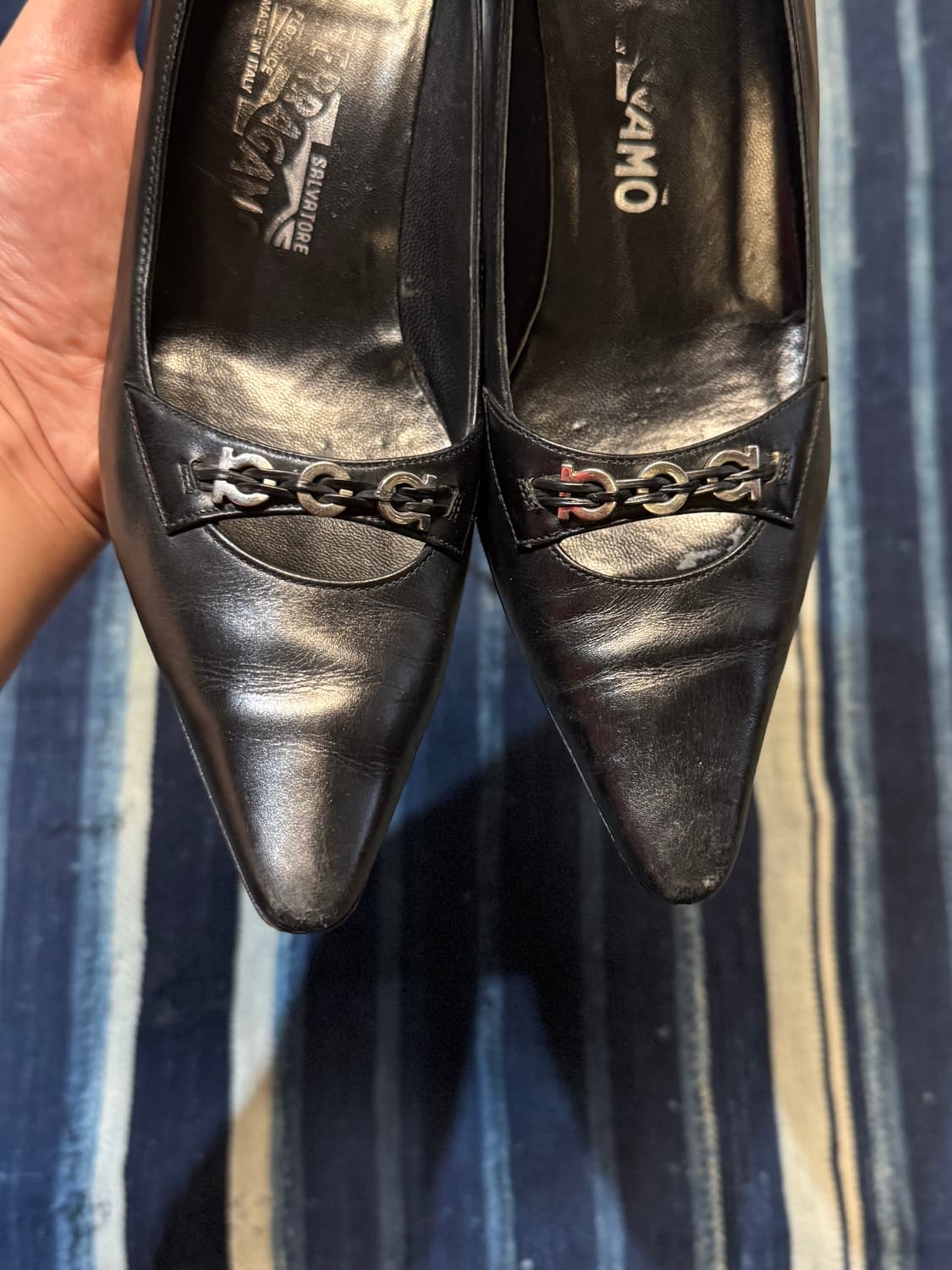 235-240 ) FERRAGAMO Gancini Pointed heel 상품이미지8