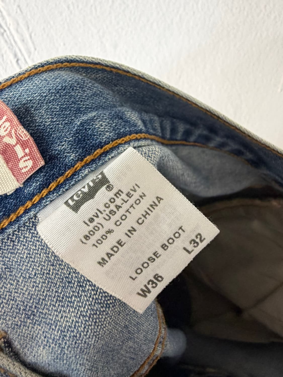 00s 리바이스 루즈 부츠컷 워크 데님 팬츠  상품이미지8
