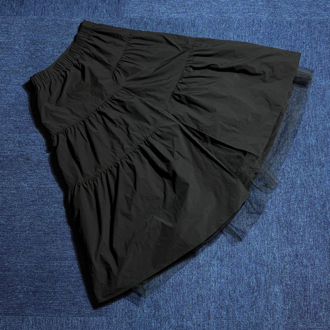 모리걸 블랙 프릴 스커트 상품이미지4