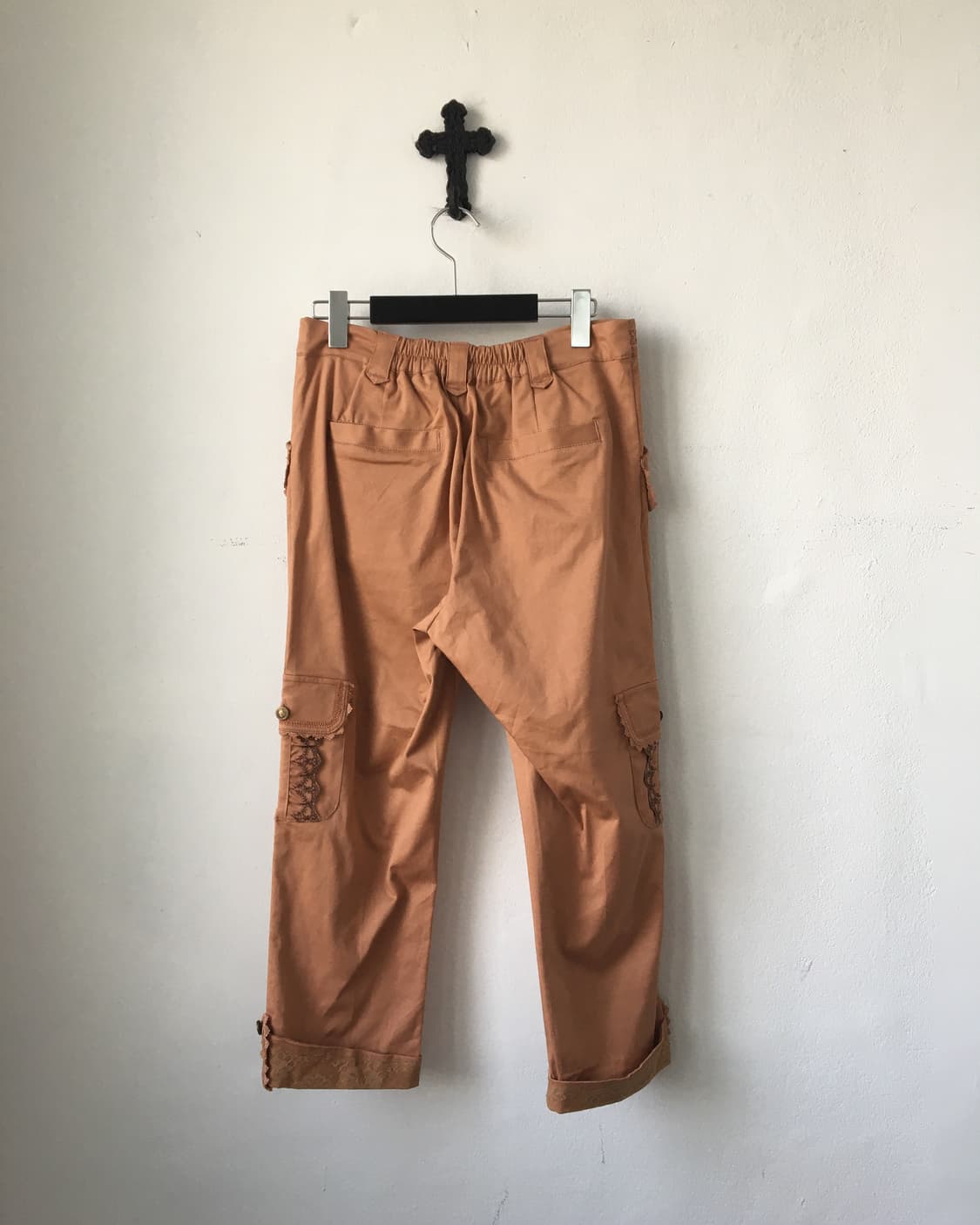 Axes femme lace trimming cago capri pant 상품이미지2