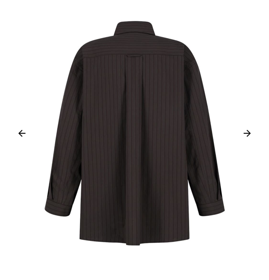 아모멘토 Stripe Shirring Oversized Shirts 상품이미지2