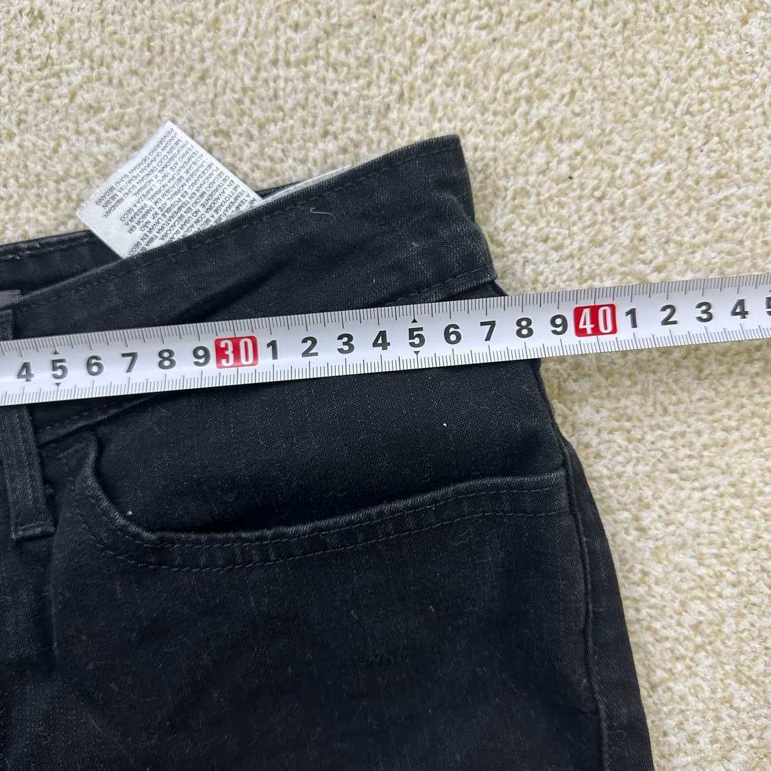 27/30 리바이스 블랙 데님 스키니진 0316D 상품이미지6
