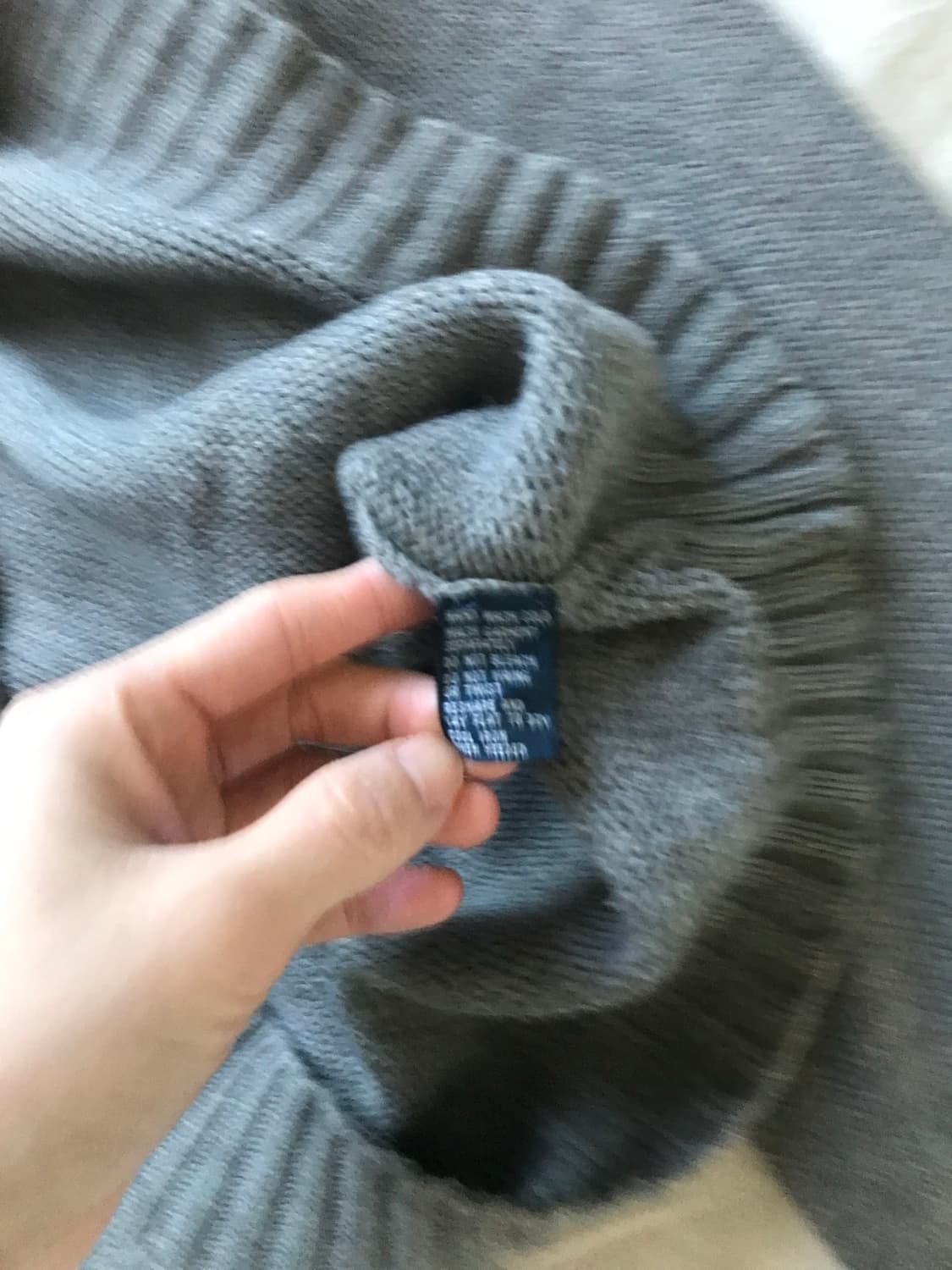 폴로 랄프로렌 포니 로고 그레이 라운드 니트 상품이미지8