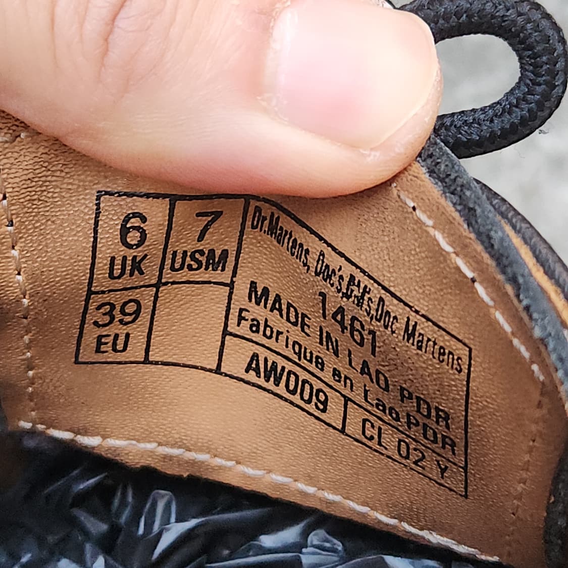 [6UK] 닥터마틴 1461 나파 3홀 (무광) 250~255 남여 상품이미지8