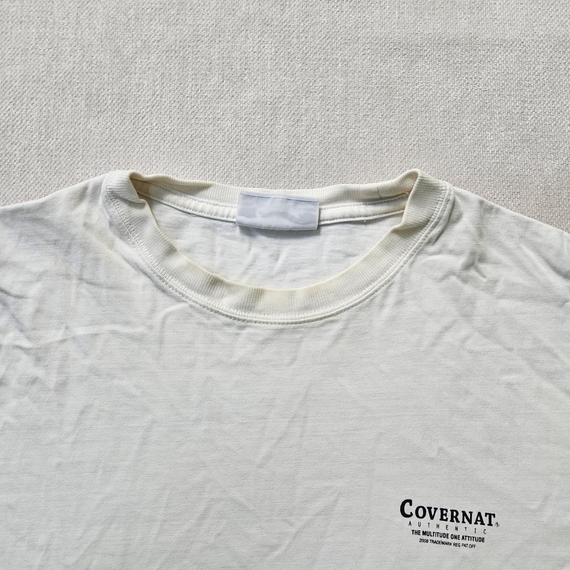 L 커버낫 화이트 반팔 티셔츠 0305Y 상품이미지5