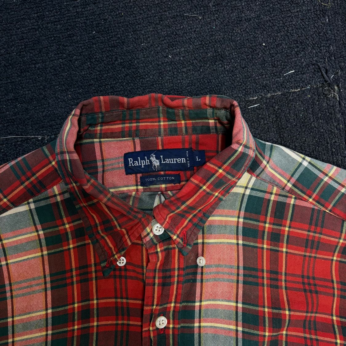 폴로 빈티지 체크 셔츠 L 상품이미지5