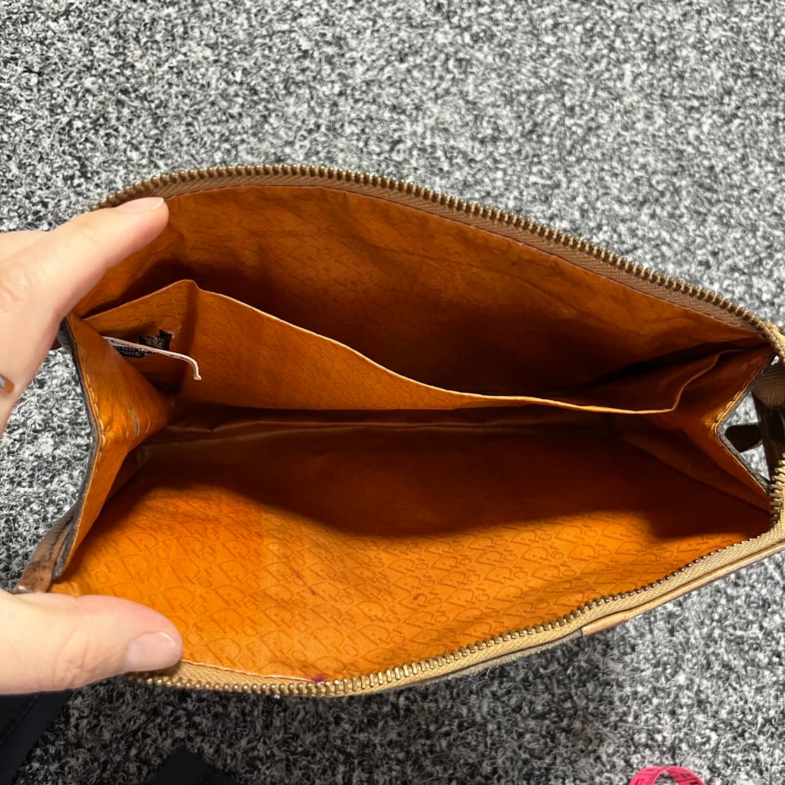 빈티지 크리스찬디올 레더 파우치 정품 상품이미지4