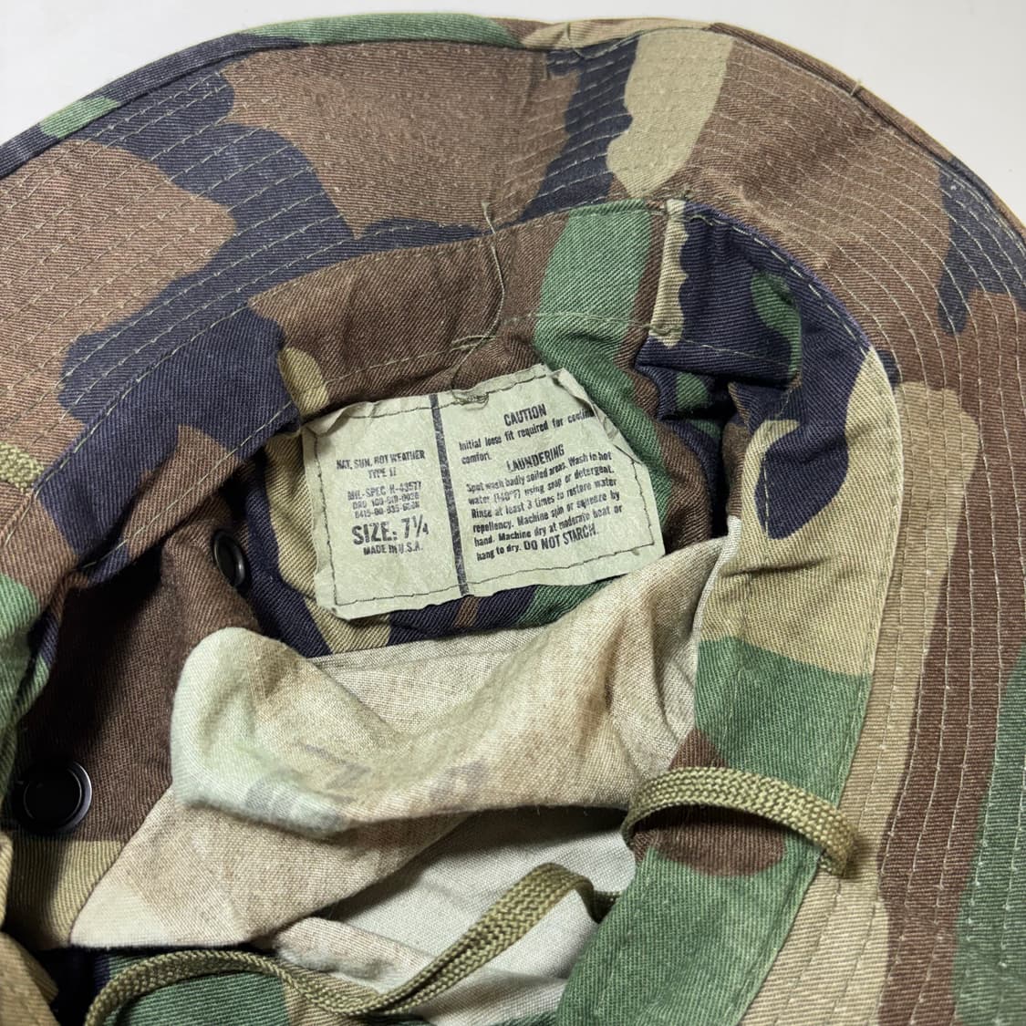 OS USA ARMY 미군 밀리터리 카모 정글모 버킷햇 상품이미지4
