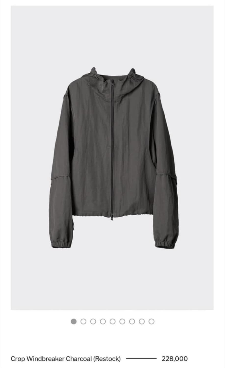 해칭룸 크롭 윈드브레이커 재킷 상품이미지1