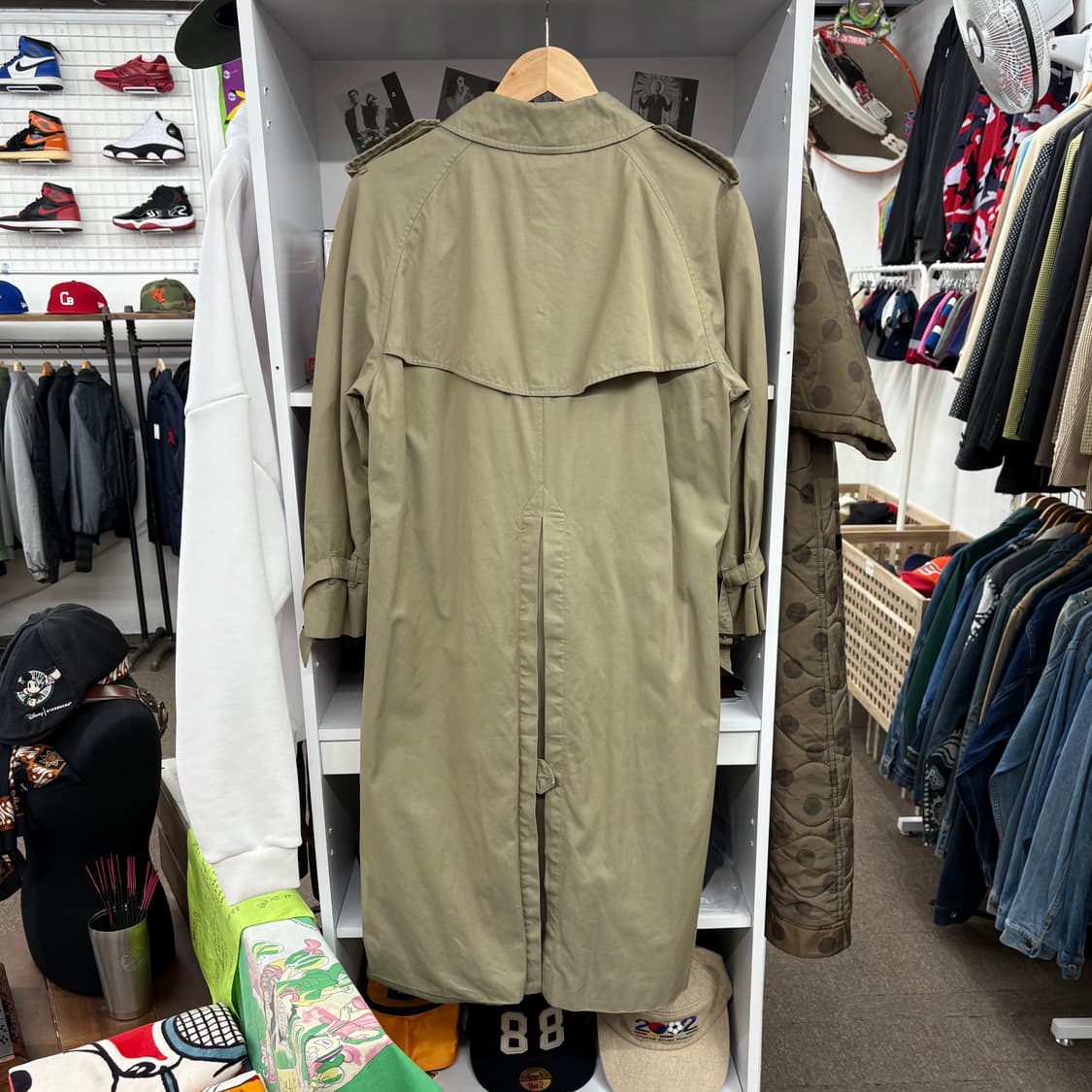 (L) 90s 버버리 노바체크 트렌치 코트 상품이미지3