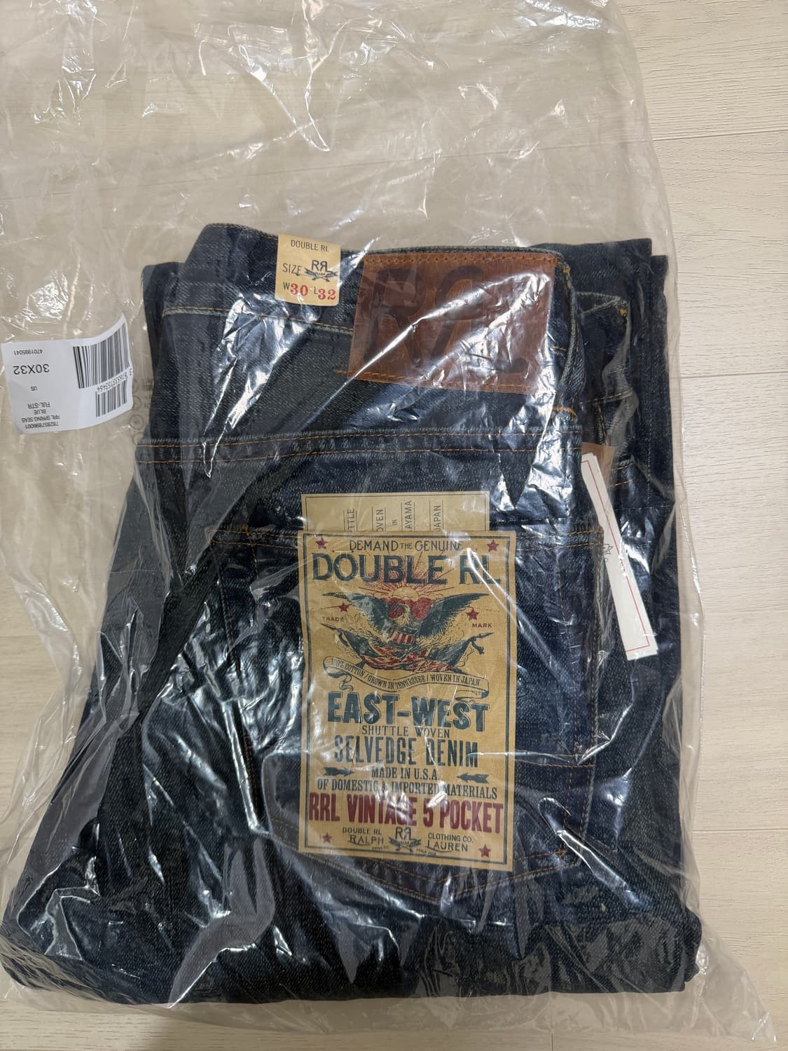 Rrl 빈티지 파이브 포켓 기빈스진 30/32 새상품 상품이미지4