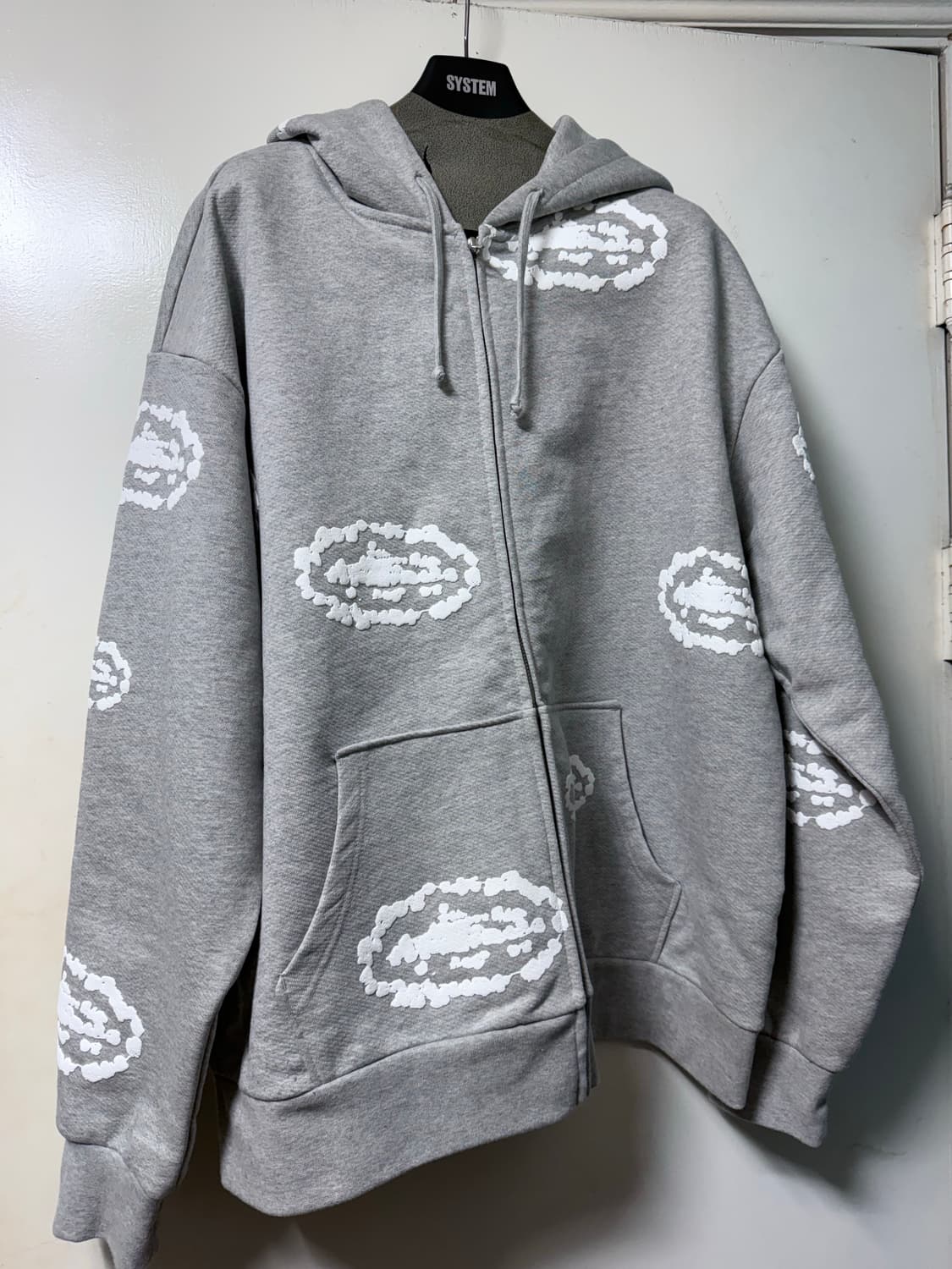 코르테이즈 x 데님티어스 후드집업 그레이 L 상품이미지1