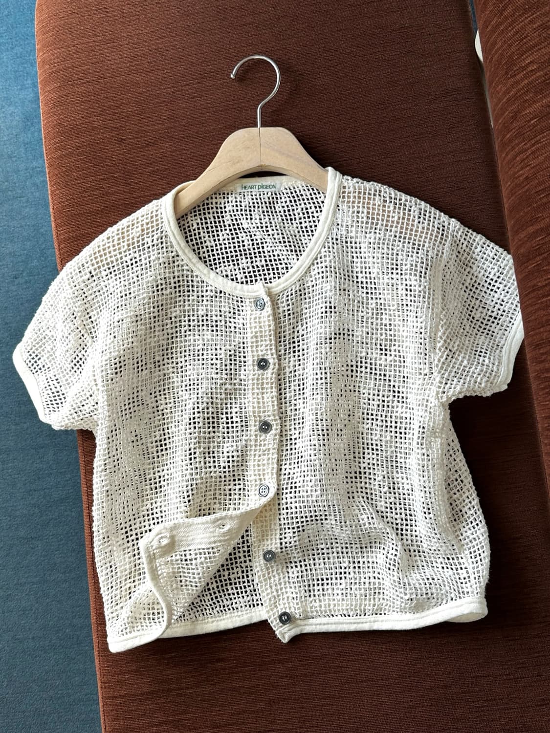 Loose gauge knit fabric cardigan top 상품이미지1