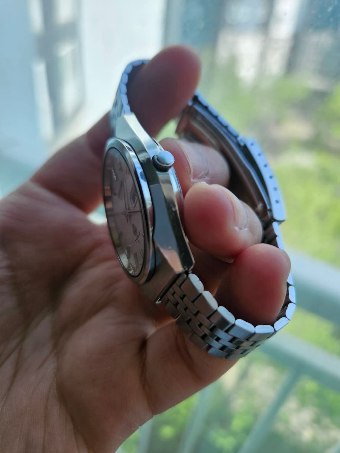 1977s 세이코 타입2 쿼츠 와플다이얼 빈티지 시계 상품이미지4