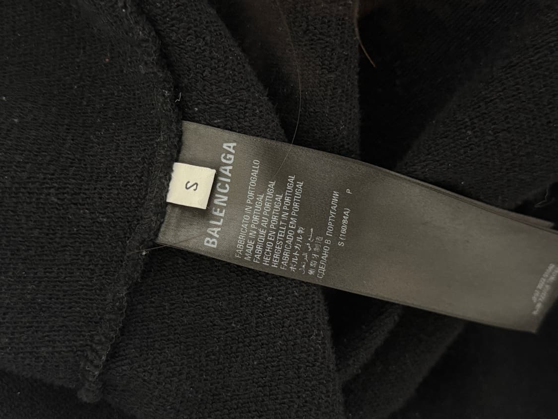 발렌시아가 아디다스 후드집업 스몰핏 블랙 S 상품이미지4