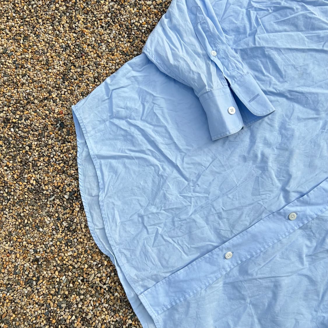 아미(AMI) 스카이블루 박시핏 셔츠 상품이미지3