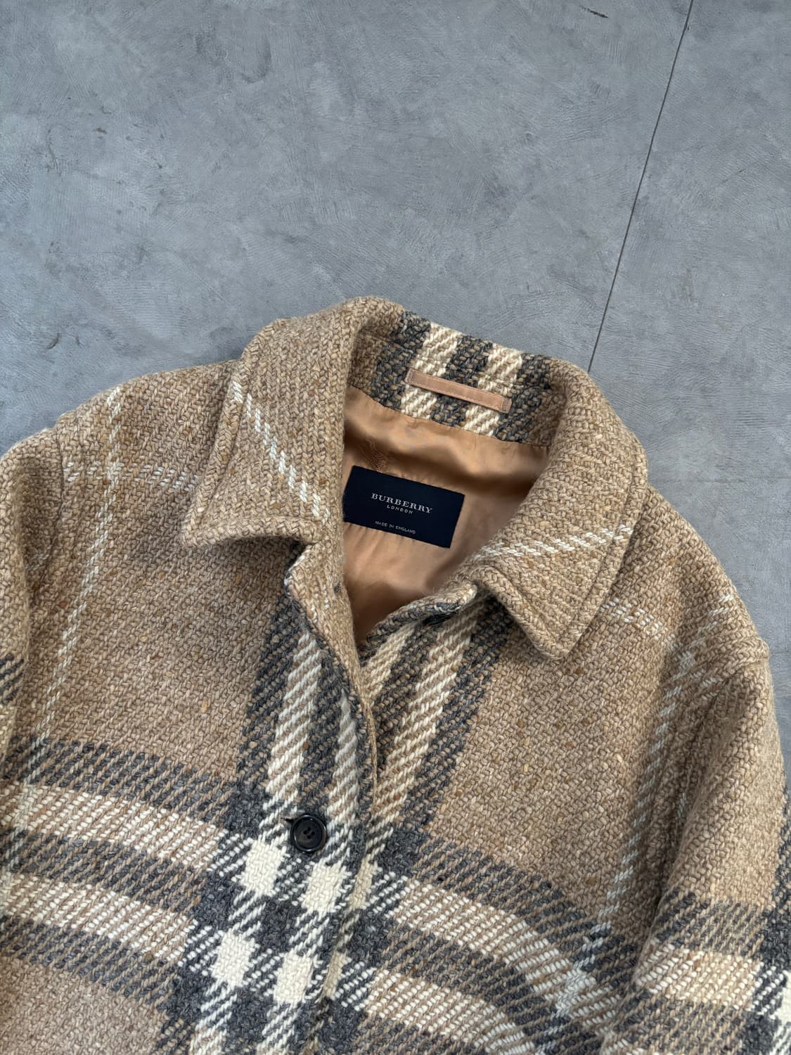 Burberry 버버리 싱글 패턴 체크 코트 상품이미지6