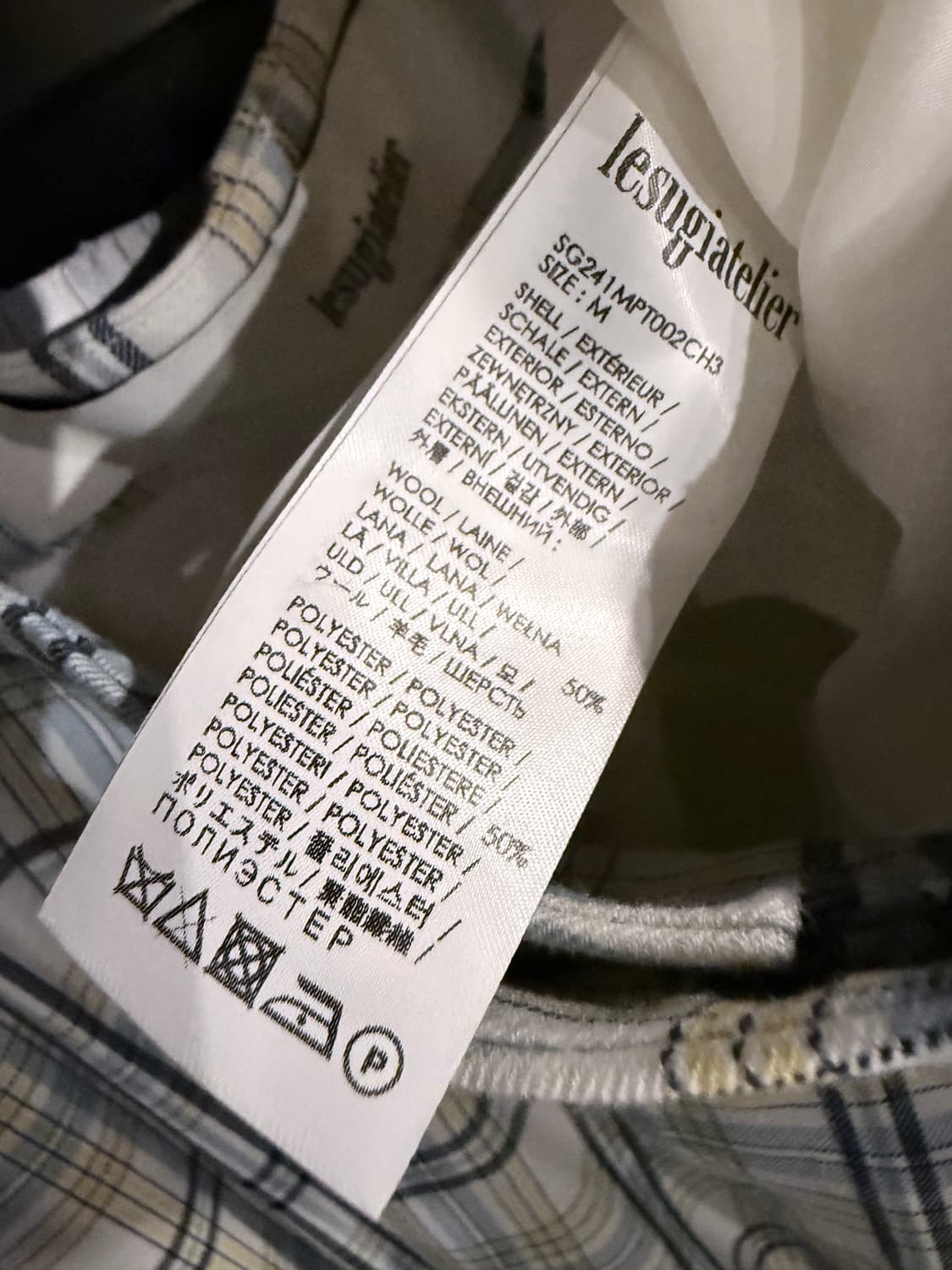 lesugiatelier 르수기아뜰리에 체크 팬츠 상품이미지4