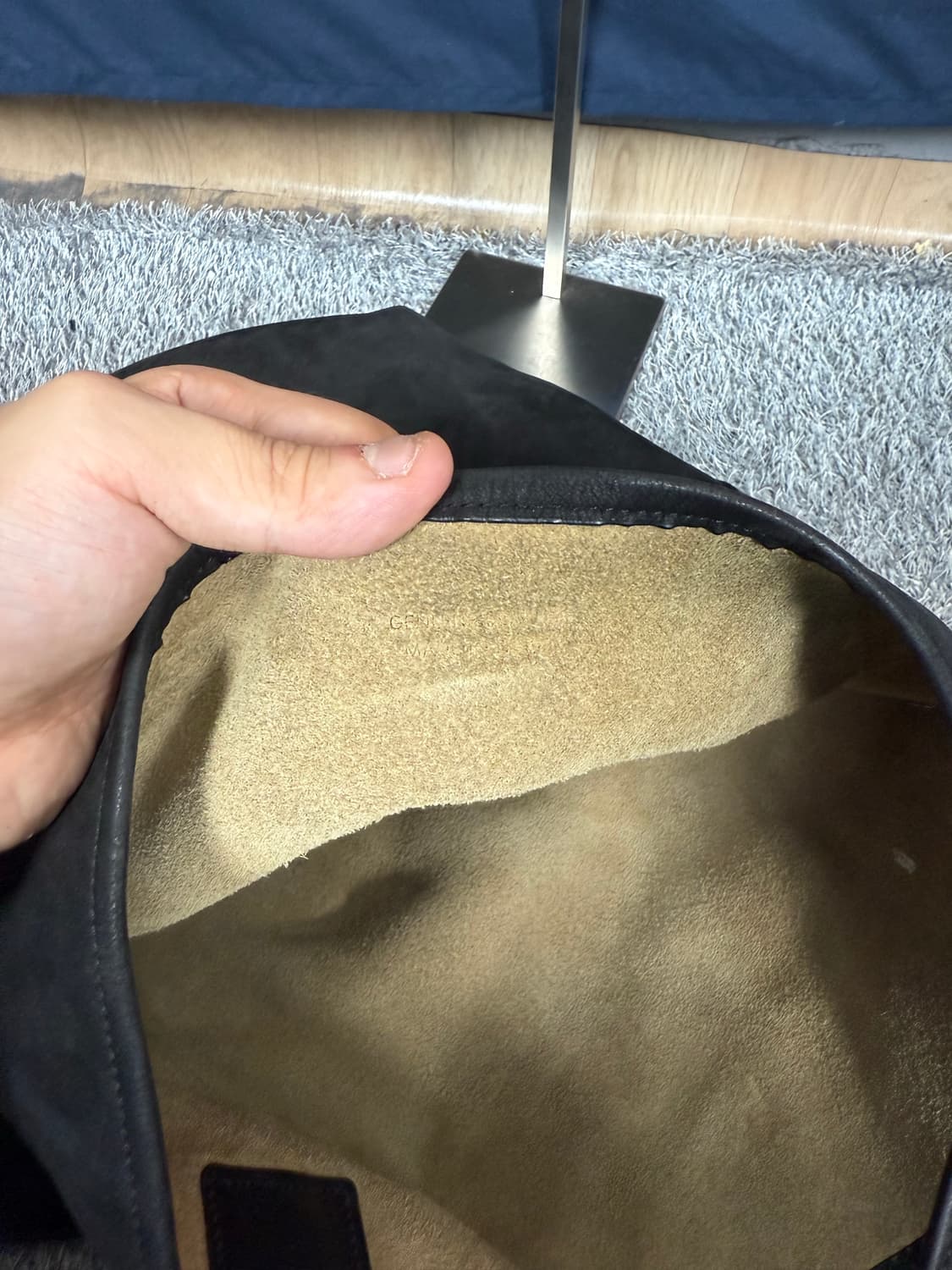 The barnet 더바넷 버킷 누벅 토트백/블랙 상품이미지6