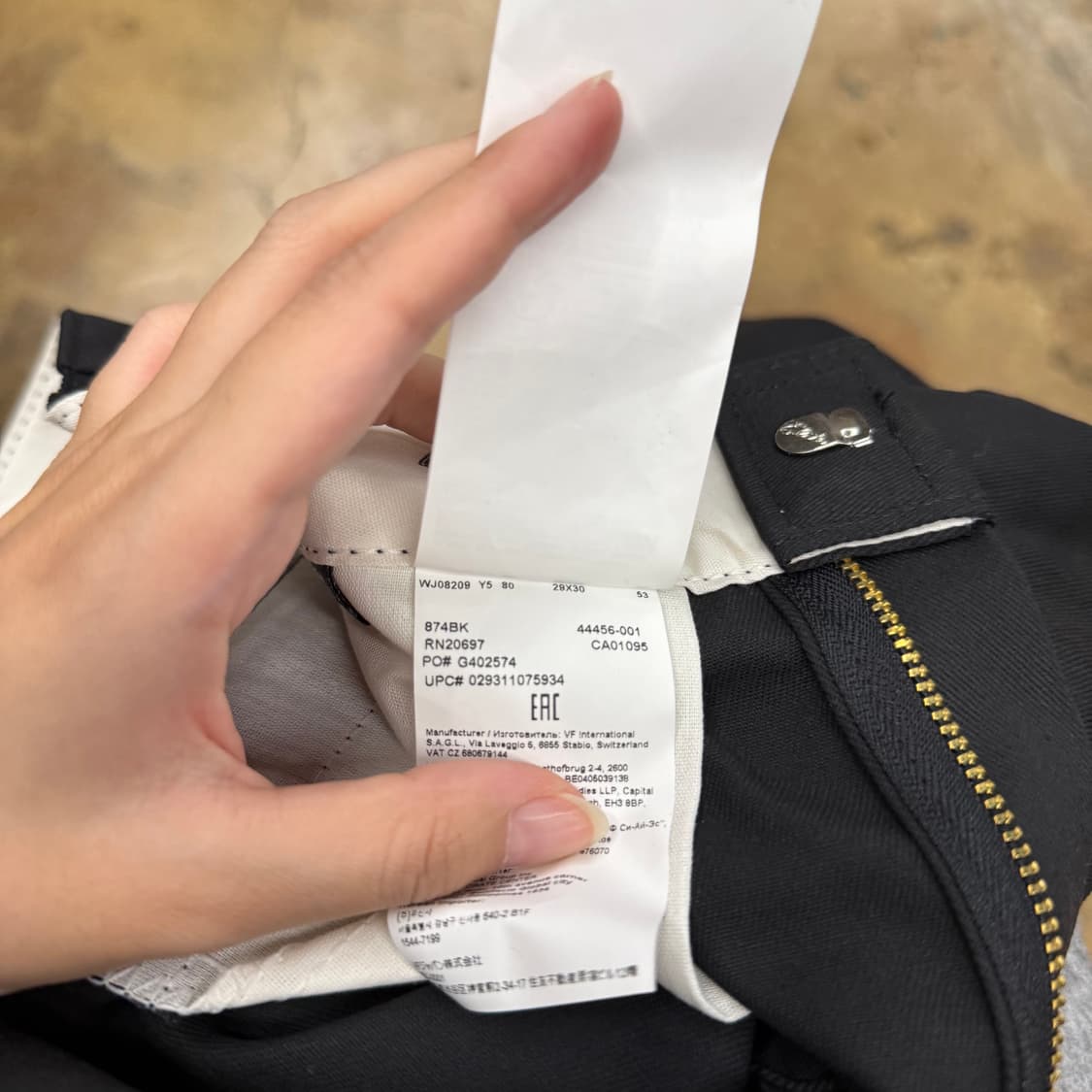 [정품/29x30] 디키즈 874 블랙 팬츠 b10 상품이미지5