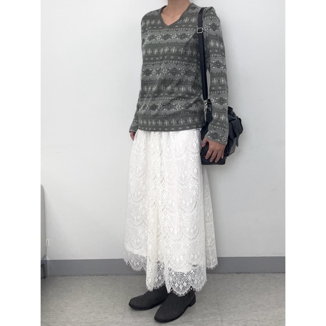 빈티지 그레이 노르딕 롱슬리브 상품이미지2