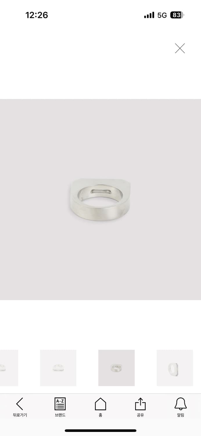 릭오웬스 실버 반지 상품이미지4