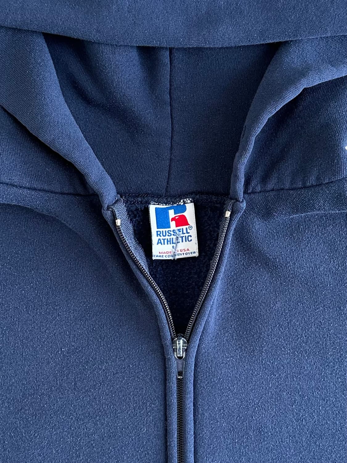 90s 빈티지 러셀 후드집업 네이비 L USA 상품이미지6