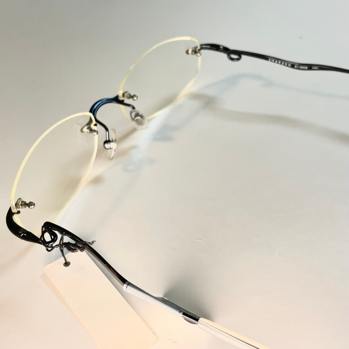 SHARAKU 일본의 하우스 브랜드 샤라쿠 사의 빈티지 무테 안경 상품이미지4