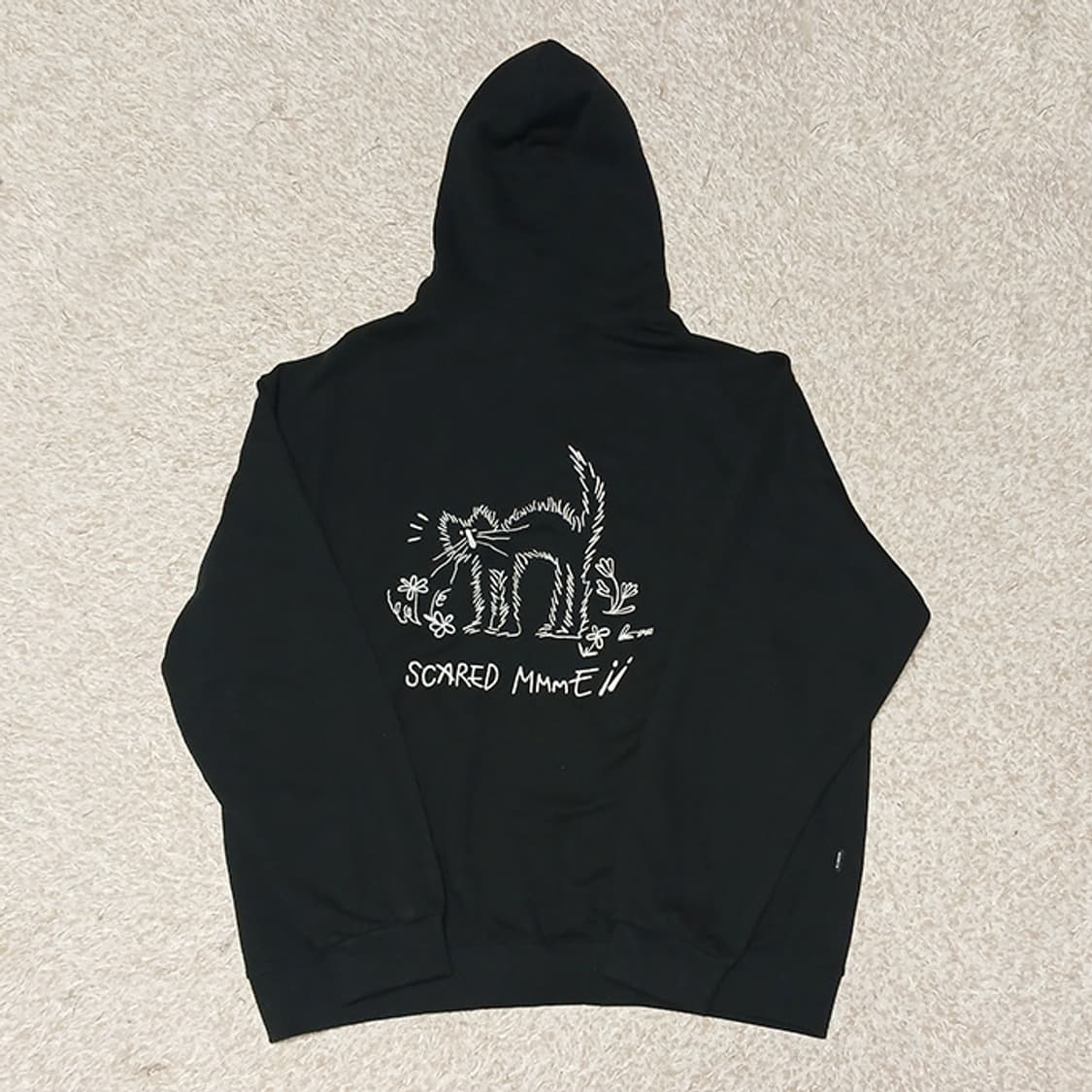 꼼파뇨 YOWL CAT 자수 후드티 새제품 L 상품이미지3