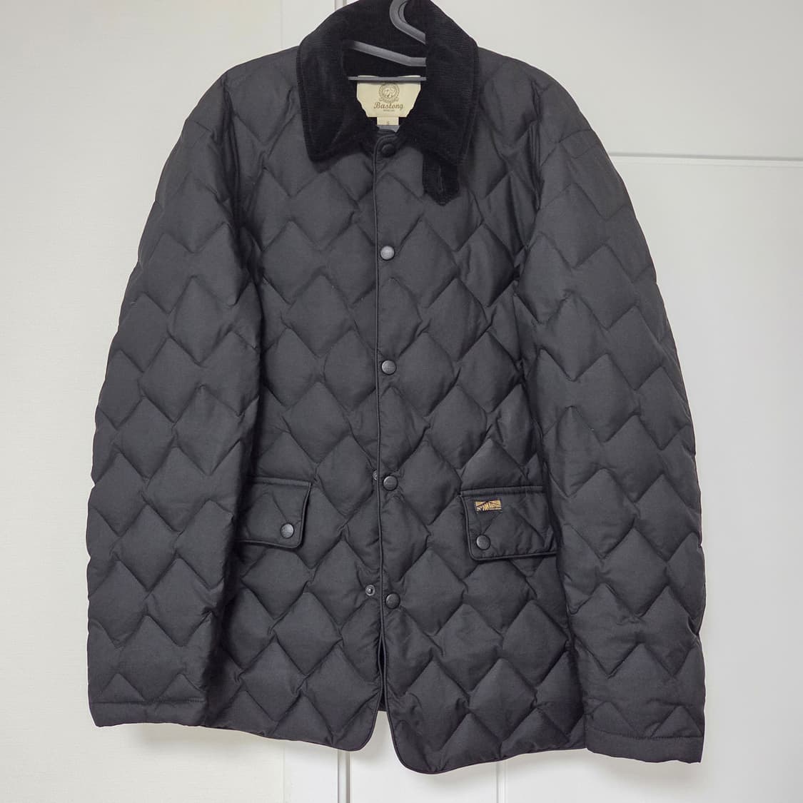 [S] 바스통 108 구스다운 퀼팅 자켓 블랙 상품이미지1