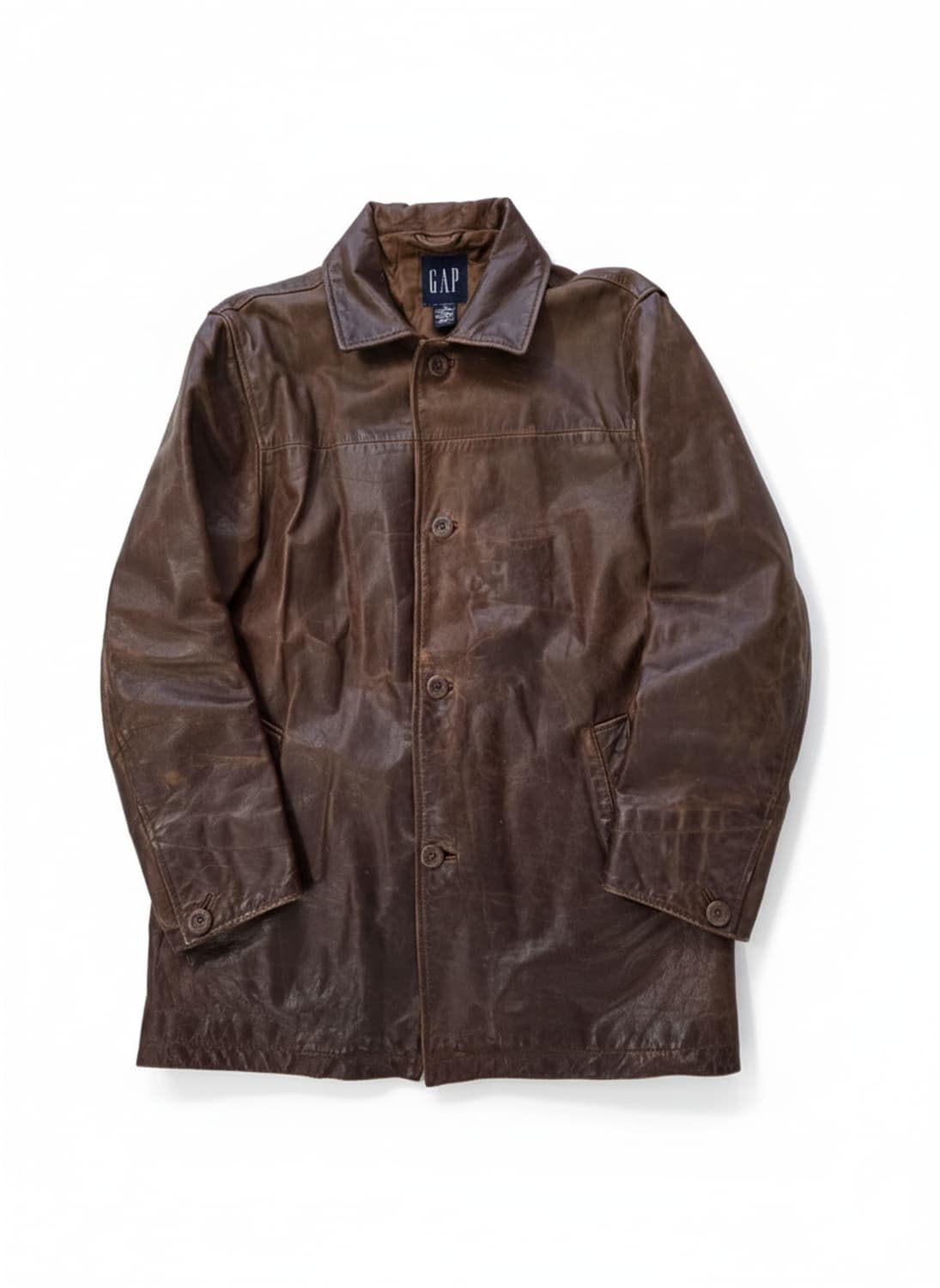 올드 갭 레더 카코트/GAP LEATHER CAR COAT (M) 상품이미지1