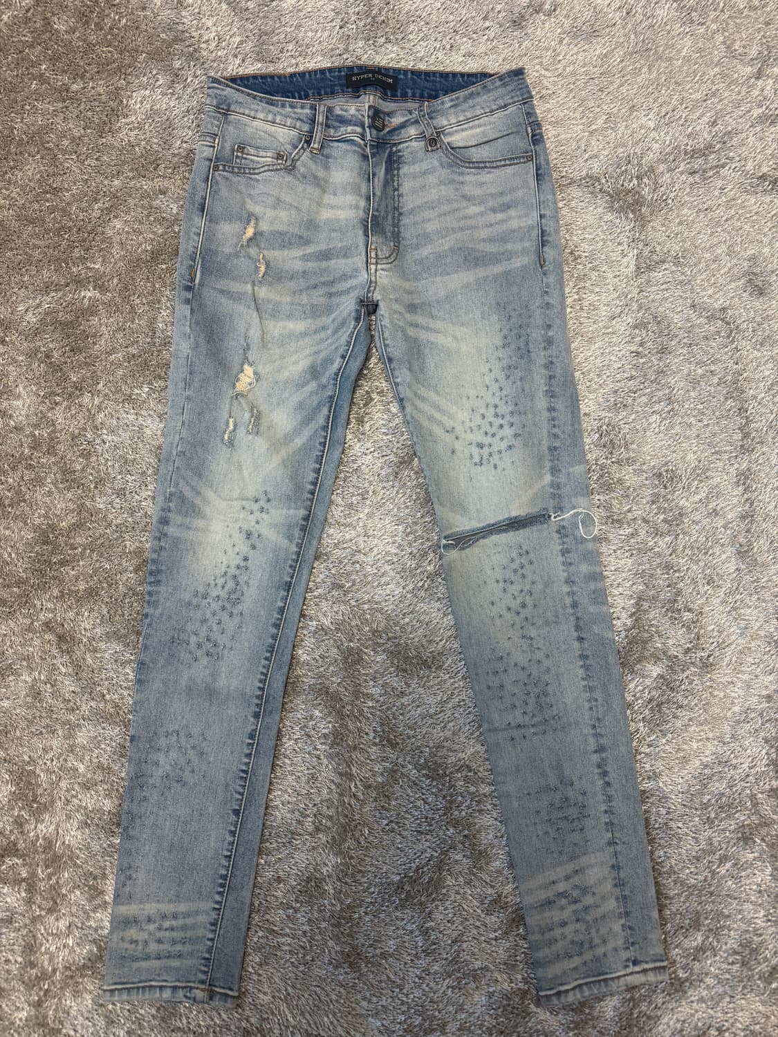 하이퍼데님 라이트블루 Slit Jean 상품이미지1