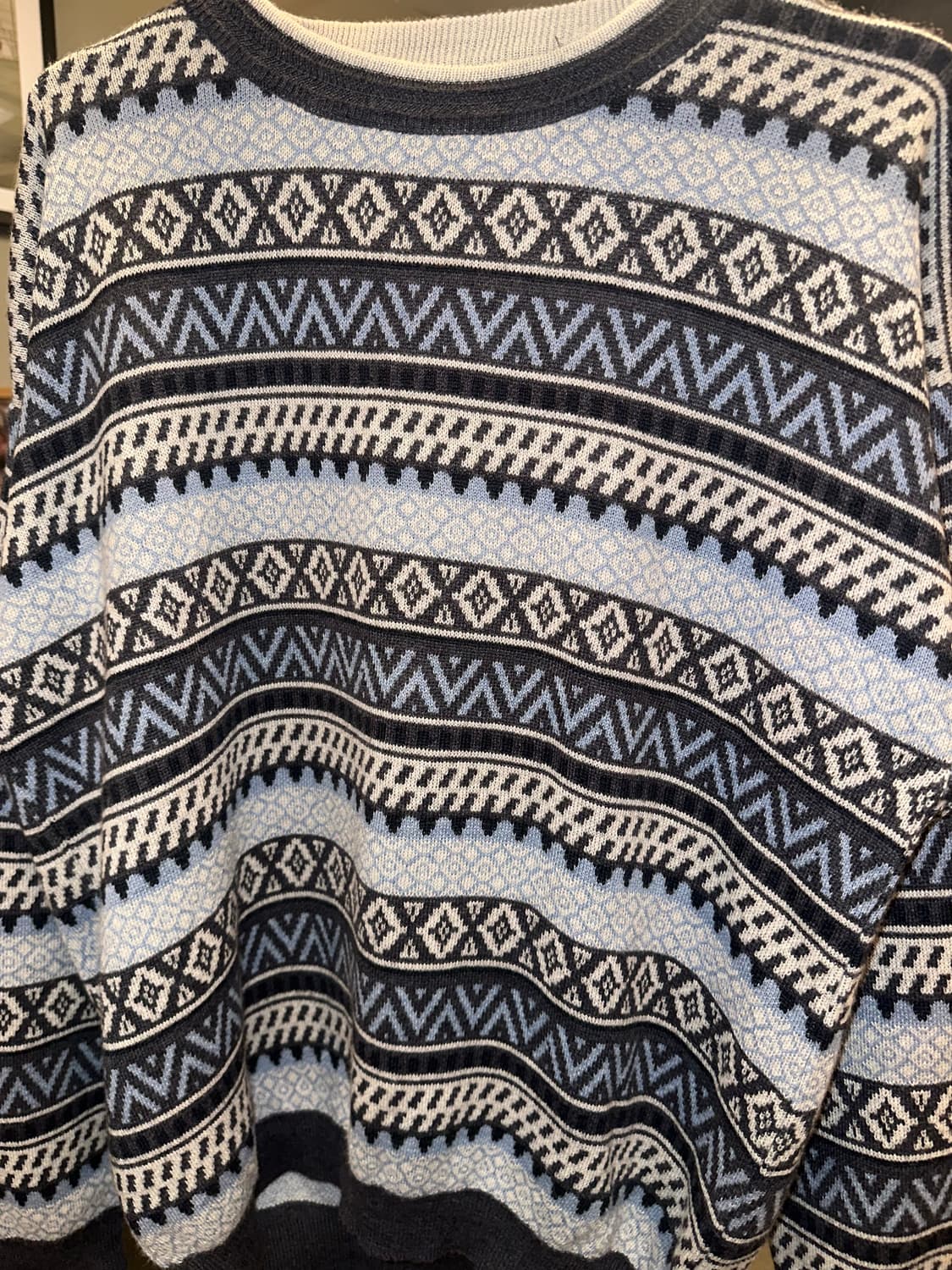 90’s Gianni Valentino ethnic wool knit 상품이미지5