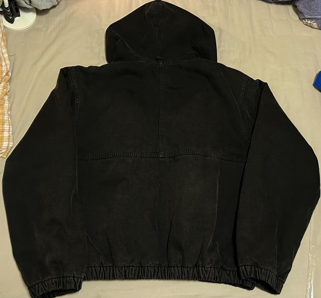 스투시 인슐레이티드 캔버스 워크 자켓 블랙 상품이미지3