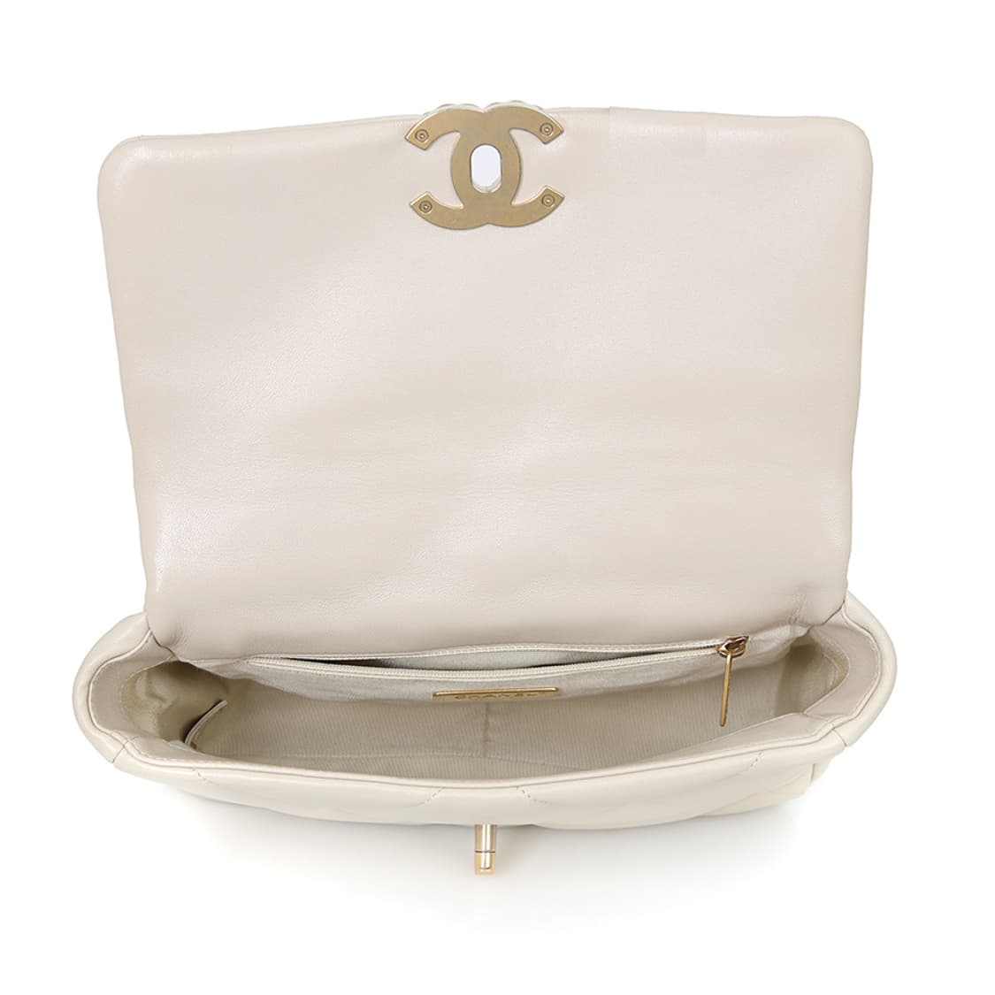 샤넬 19백 CC로고 콤비 체인 크로스 미듐 AS1160 상품이미지8