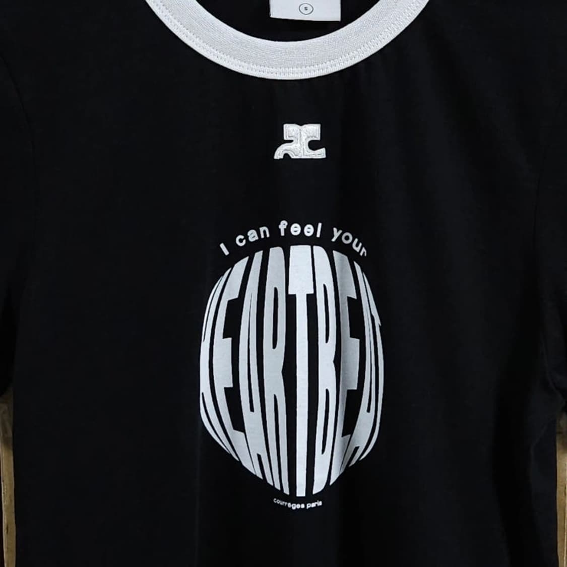 여성44 Courreges 꾸레쥬 링거 반팔 티셔츠 상품이미지2