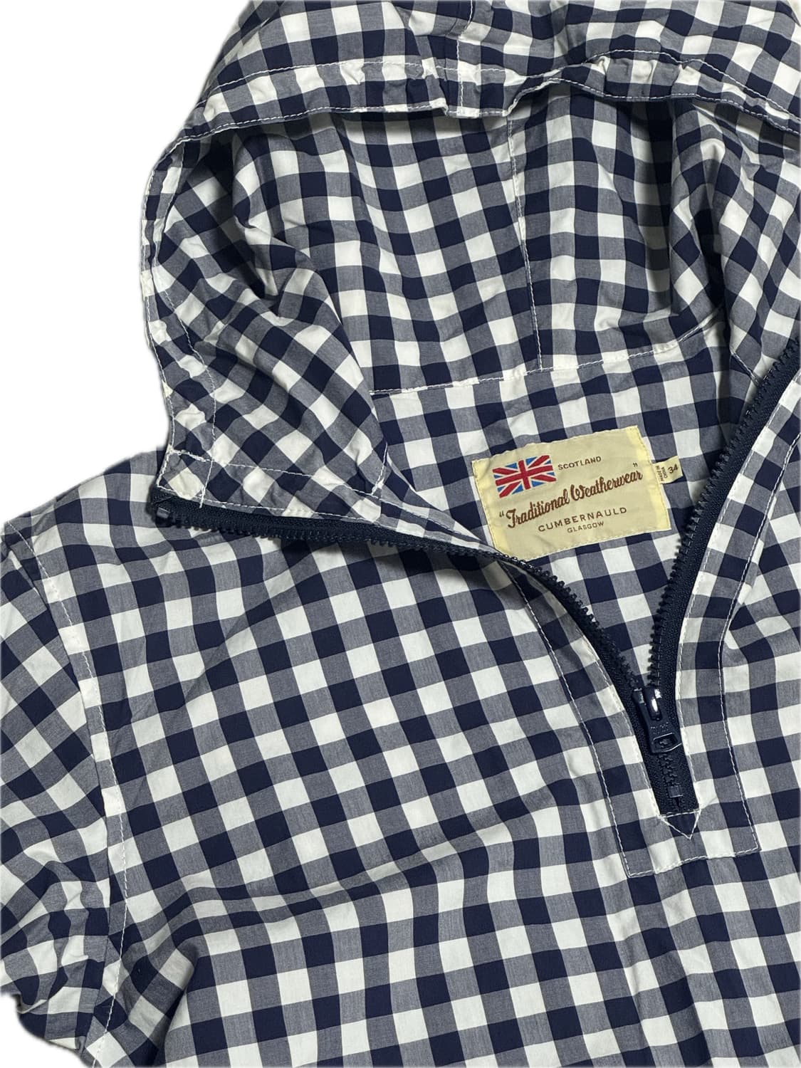 traditional weatherwear 체크 후드 아노락 상품이미지2