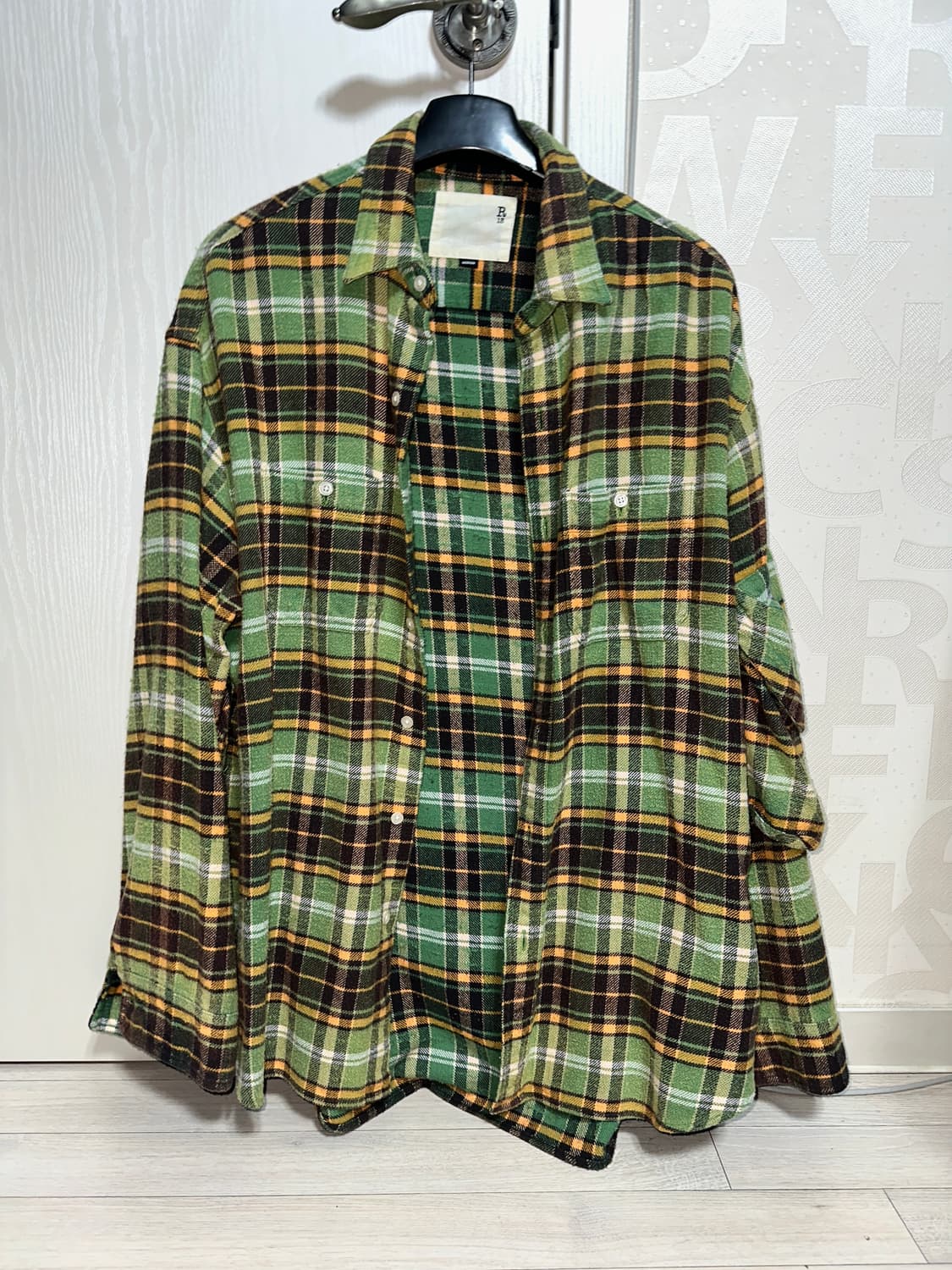 R13 체크셔츠 변우석 착용 급처 m 상품이미지5