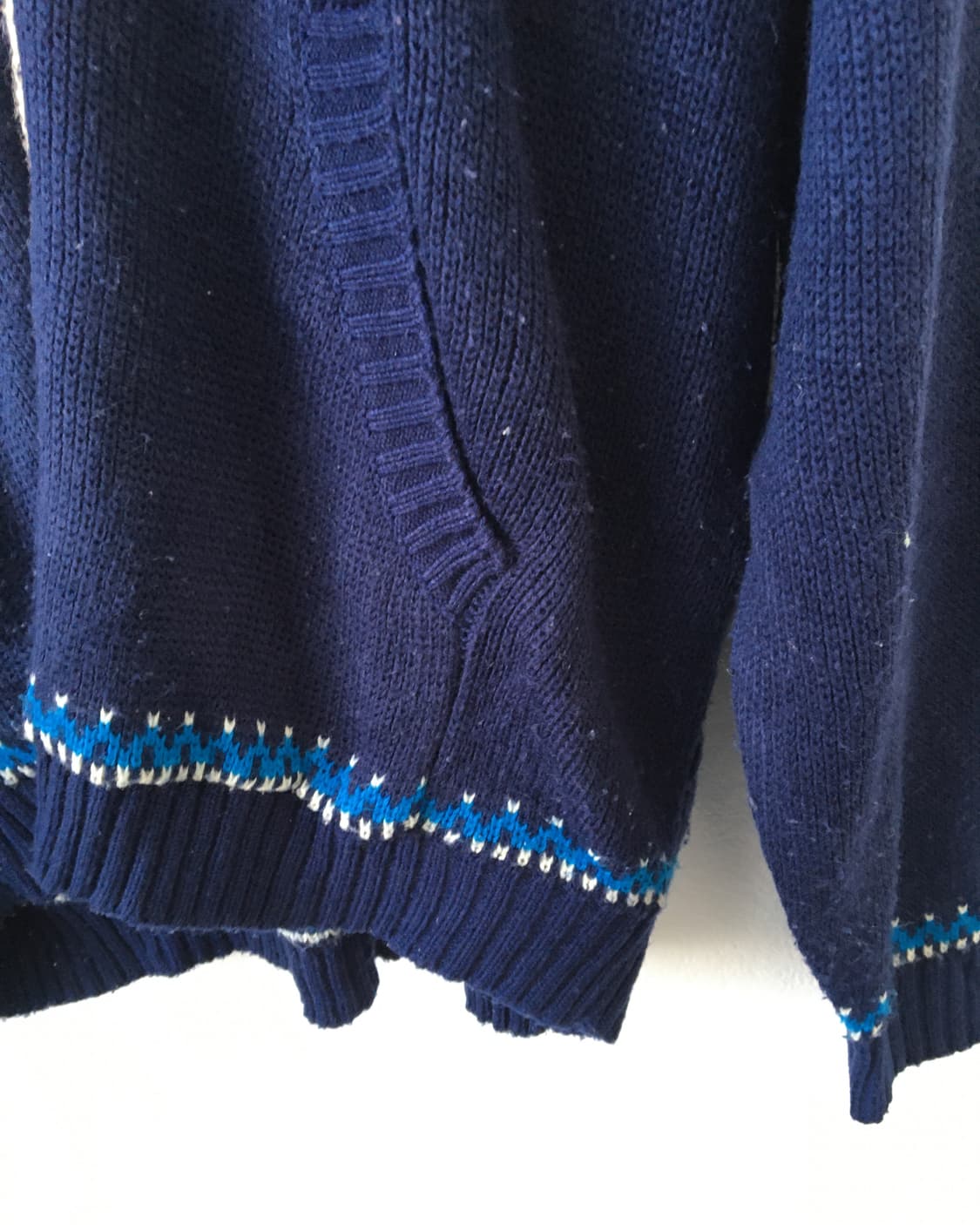 Bear pattern knit hood zip up 상품이미지5