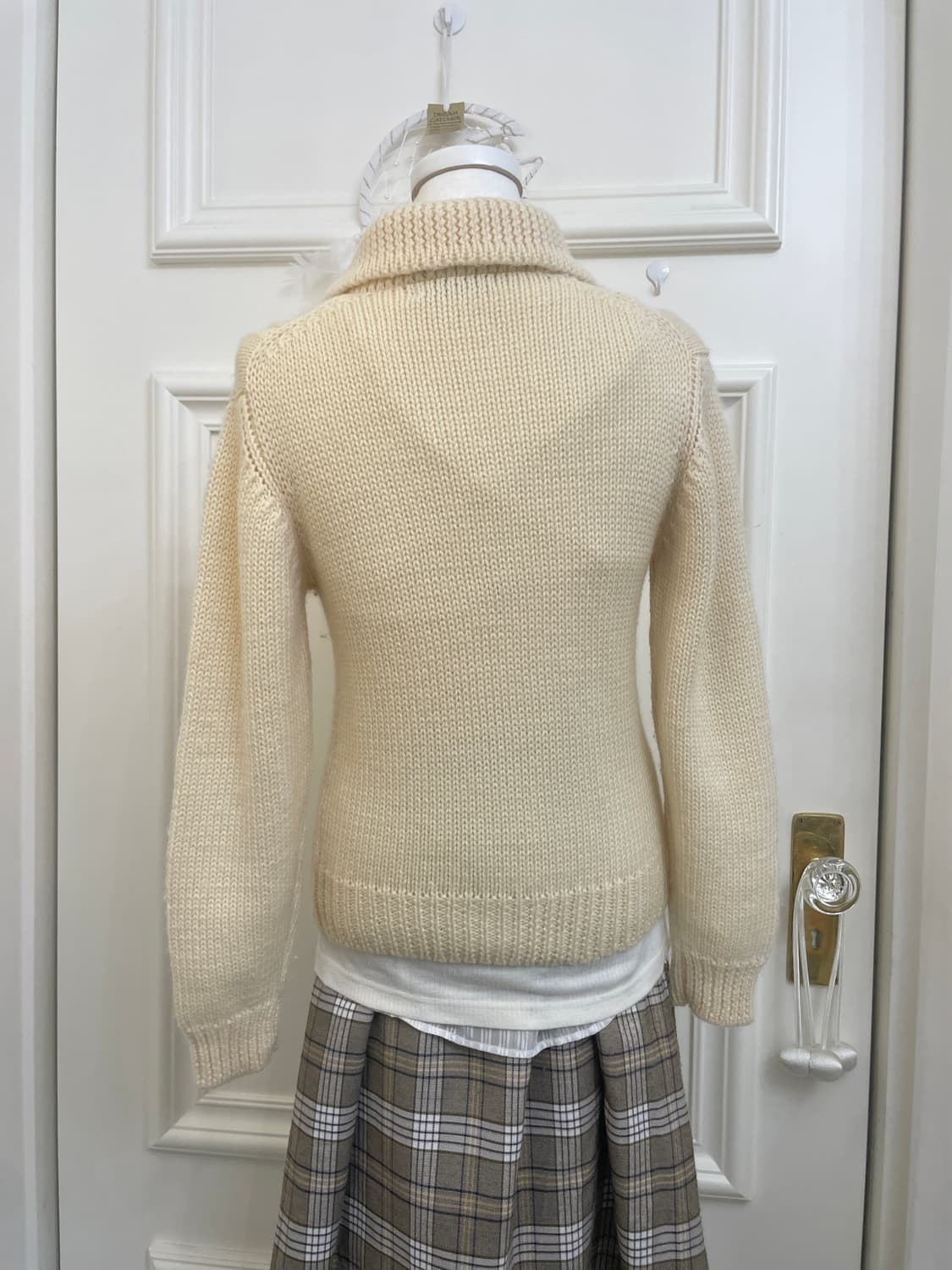 butter cream double twist cardigan 상품이미지5