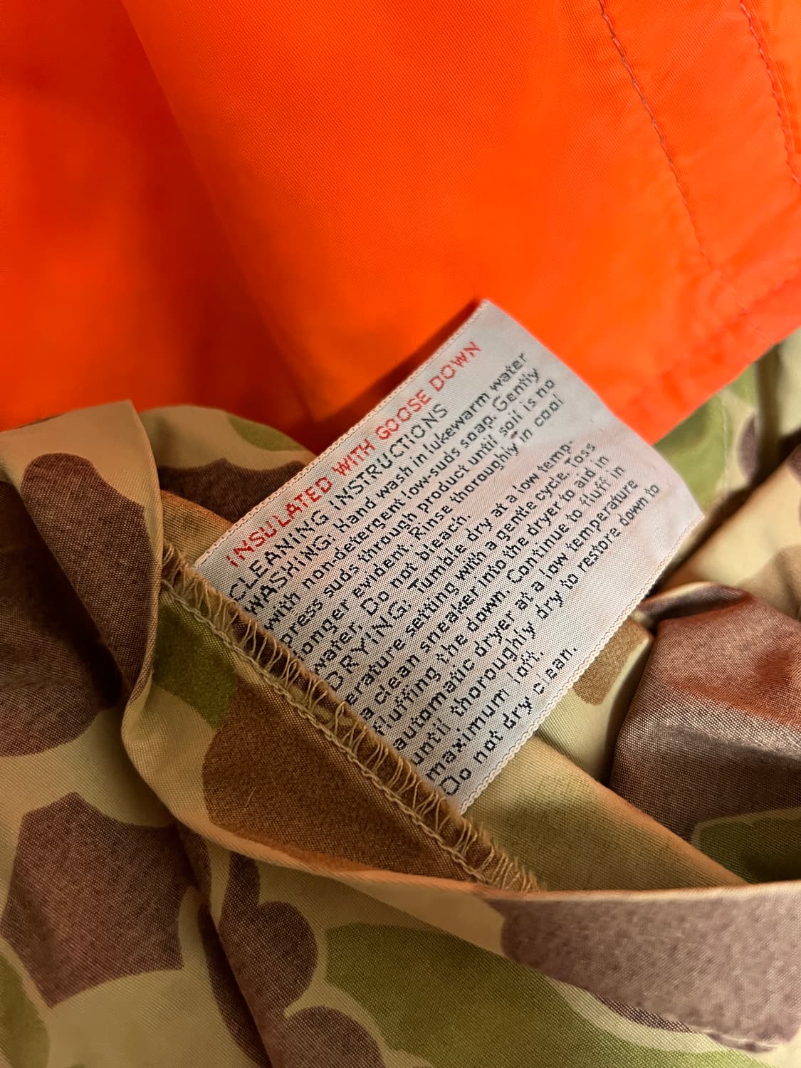 vtg 카모 리버시블 구스다운 베스트 상품이미지7