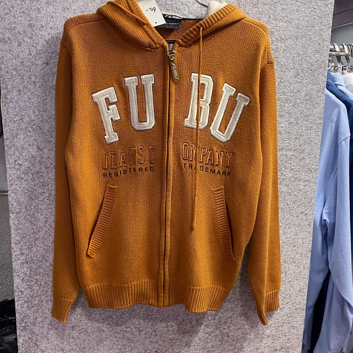 FUBU 빅로고 후드 니트집업 B2243 상품이미지2