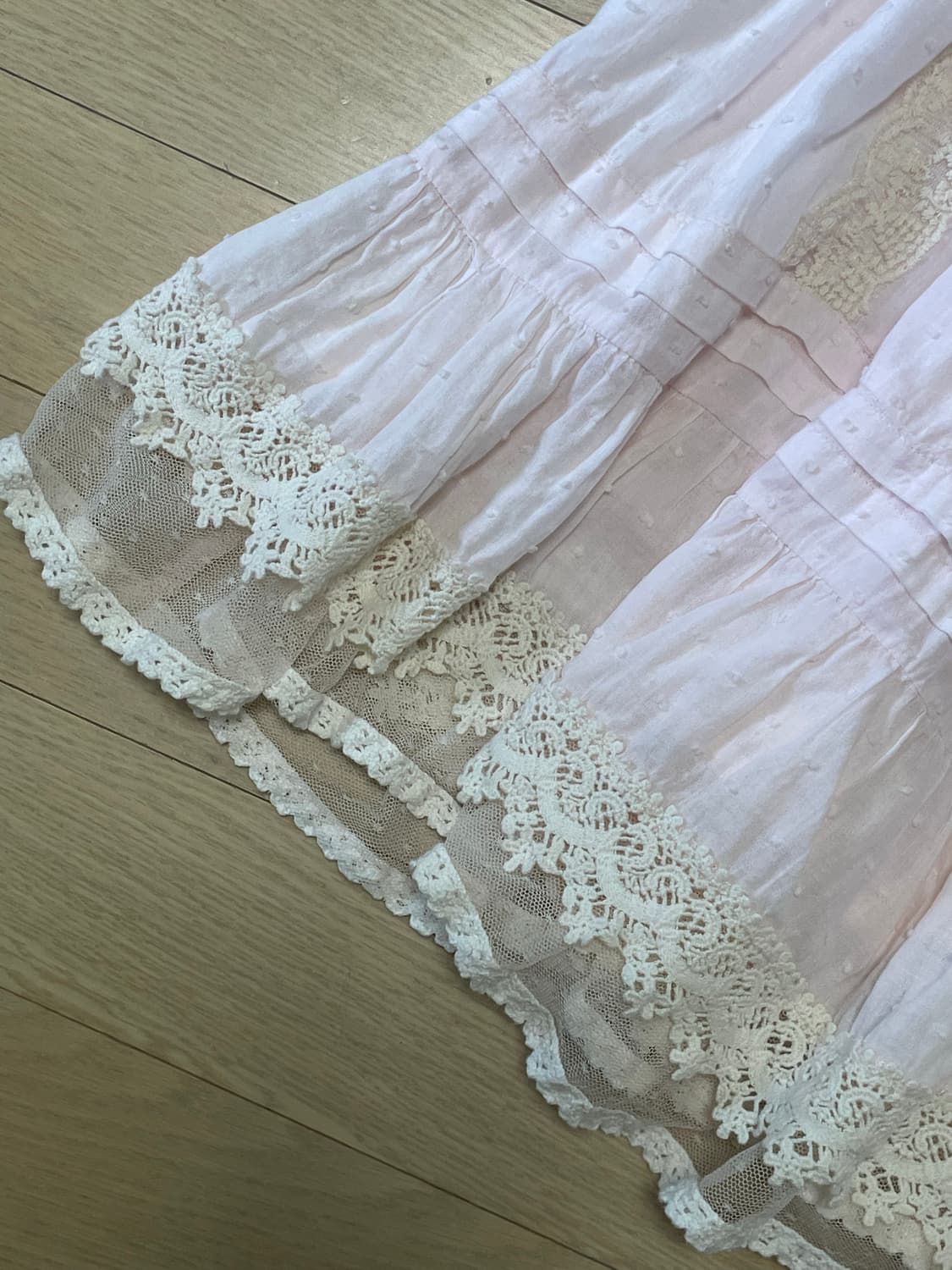 대장 갸루 히메갸루 리즈리사 빈티지 크로셰 레이스 뷔스티에 원피스 상품이미지3