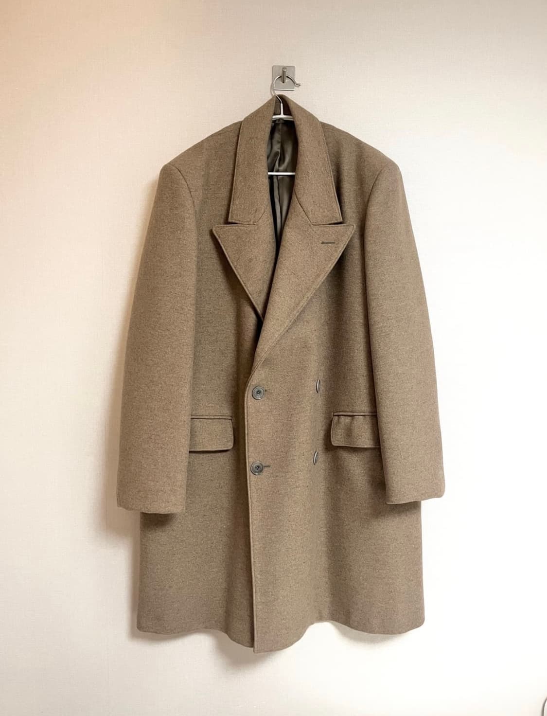 르메르 더블 브레스티드 코트 48 카멜 상품이미지1