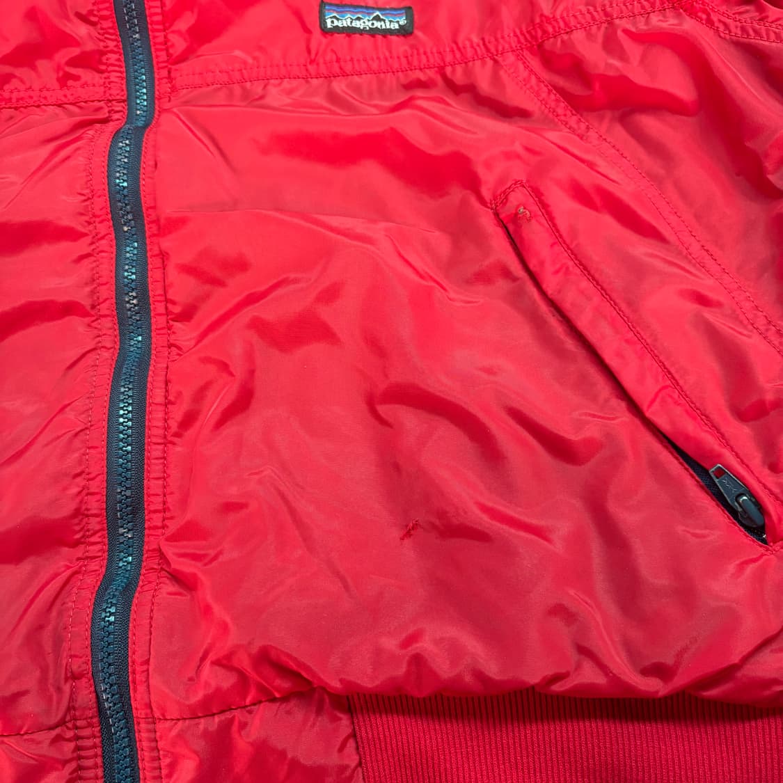 90s USA🇺🇸 파타고니아 쉘드 신칠라 웜업 봄버 자켓 딥파일 상품이미지9