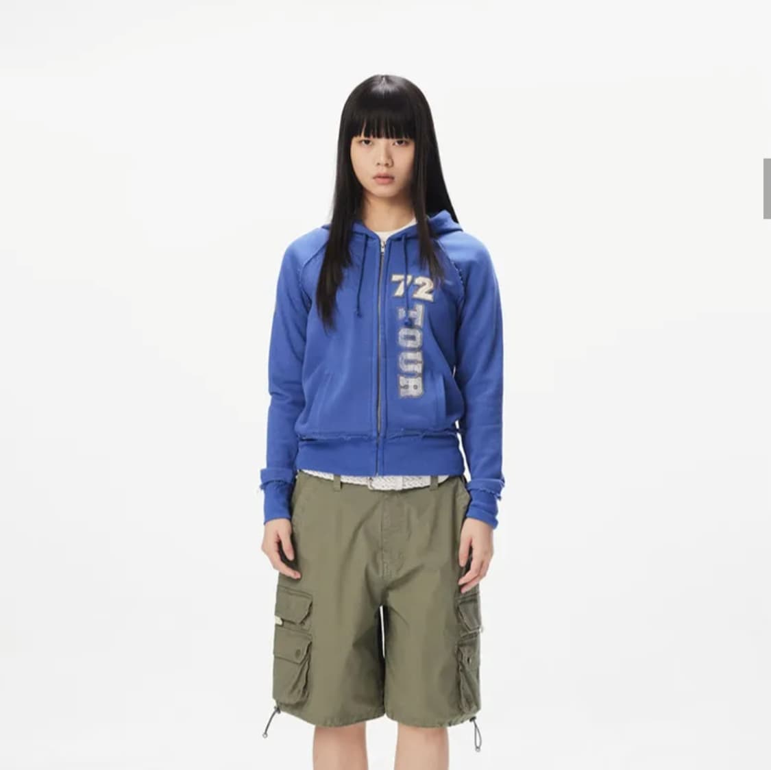 썬러브 후드집업 W 72TOUR Zip Up Hoodie Blue 상품이미지2