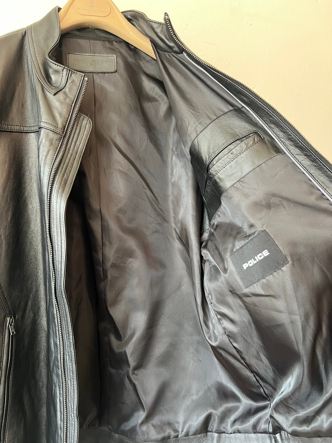 폴리스 POLICE 남성 블랙 양가죽자켓 가죽점퍼 상품이미지6