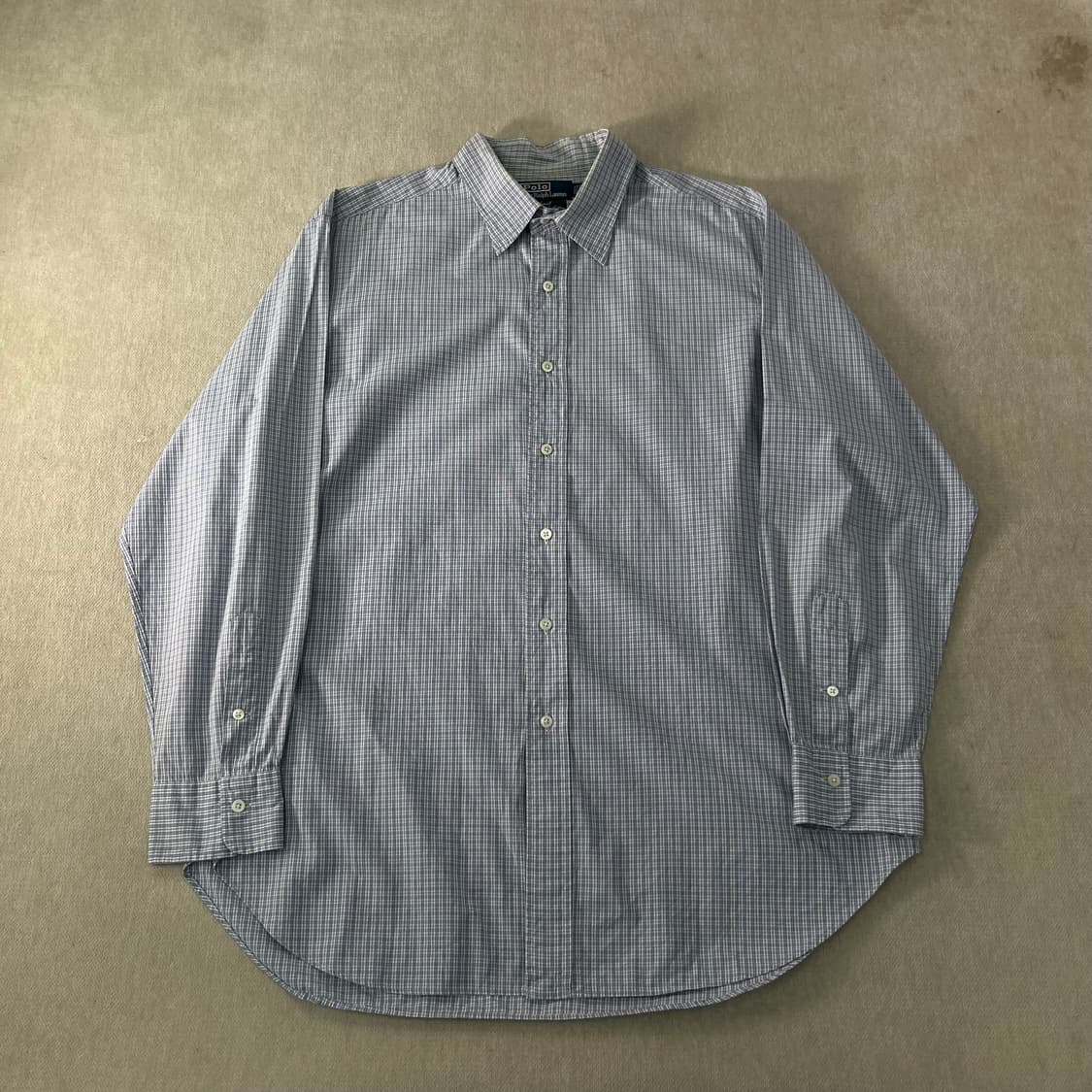 105 폴로랄프로렌 빈티지 체크 코튼 셔츠 상품이미지1